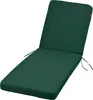 A green chaise lounge cushion on a white background. Produktbild-Vorschau