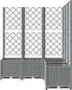 vidaXL Sadzarka z kratką Jasnoszara 120x120x136 cm PP Podgląd zdjęcia produktu 3