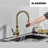 KLARWERK® NAVIS | Edelstahl ausziehbare Küchenarmatur Gold Produktbild-Vorschau 6