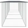 vidaXL Hühnerkäfig mit Dach Anthrazit 403x98x90 cm Produktbild-Vorschau 4