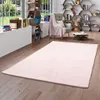 Luxus Super Soft Kunstfell Teppich Plush Pastell Einfarbig, Produktbild-Vorschau 2