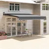 Outsunny Klemmmarkise mit Handkurbel Solar-Lichte Produktbild-Vorschau 8