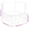 vidaXL 2-tlg. Garten-Lounge-Set mit Cremeweißen Kissen Produktbild-Vorschau 16