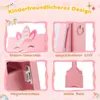 GOPLUS Kinderschmuckschrank mit Einhorn-Motiv, drehbarer Produktbild-Vorschau 3
