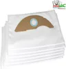 A stack of white vacuum cleaner bags with a cardboard attachment. Produktbild-Vorschau