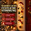 Weihnachtsdeko mit LED-Lichterkette, Weihnachtsmann Produktbild-Vorschau 5
