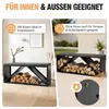 Peviasot Kaminholzregal mit Sitzbank und 4 cm Polster, Produktbild-Vorschau 7