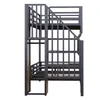 Hochbett 90x200 cm mit LED-Beleuchtung & Treppe, Etagenbett Produktbild-Vorschau 6