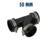 Flexibles Elastomer T-Stück 90° in 50 mm inkl. Spannringe Produktbild-Vorschau 3