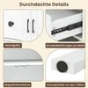 Collage of close-up images highlighting details of a white sideboard. Náhľad obrázku produktu