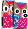 A close-up shot of a phone case with an owl design. Produktbild-Vorschau