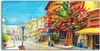 Coloray Glasbild 140x70  Wandbild Glasbilder Haus Straße Produktbild-Vorschau 1