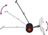 A snow shovel with wheels shown from the side against a white background. Náhľad obrázku produktu