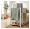 Portasciugamani Relaxdays con ripiano, dimensioni: 80 x 42 Anteprima dell’immagine prodotto 6
