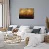 Vliesstoff Leinwandbild - Golden Expansion (1 Part) Wide Produktbild-Vorschau 3