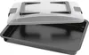 A black baking pan with a clear plastic lid, shown with the lid slightly ajar. Náhľad obrázku produktu