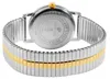 Close-up view of the back of a watch with a metal expansion band. Produktbild-Vorschau