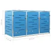 vidaXL Mülltonnenbox für 3 Tonnen 207x77,5x112,5 cm Produktbild-Vorschau 13