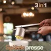 Spätzlepresse Edelstahl 3-in-1 mit 3 Siebeinsätzen – Produktbild-Vorschau 3