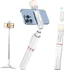 Bluetooth Selfie Stick Stativ mit Licht Füllen, 3in1 Produktbild-Vorschau 1