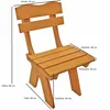 DEGAMO Gartenstuhl Holzstuhl Stuhl FREITAL 50cm, Kiefer Produktbild-Vorschau 7