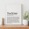 Tochter Poster Definition - Tochter Geschenk Wandbild – A3 Produktbild-Vorschau 5