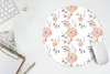 MuchoWow® Mauspad Mousepad Rosen - Gold - Weiß 30x30 cm - Produktbild-Vorschau 5