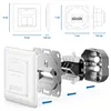 deleyCON CAT6a Netzwerkdose 2x RJ45 Buchse Unterputz, 3 Produktbild-Vorschau 5