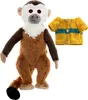 A plush toy monkey and a knitted sweater are displayed against a white background. Produktbild-Vorschau
