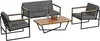 Outsunny Gartenmöbel Set 4 Personen wetterfest Produktbild-Vorschau 1