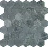 Mosaik Fliese Marmor Naturstein Hexagon Marmor grün Produktbild-Vorschau 1