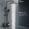 Duschsystem mit Thermostat und Glasablage in Schwarz Produktbild-Vorschau 12