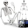 Realistický veľký kostlivec 170 cm - tmavá halloweenska Náhľad obrázku produktu 14