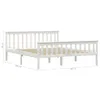 vidaXL Letto in legno massiccio di pino bianco 160x200 cm Anteprima dell’immagine prodotto 5