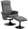 HOMCOM relaxfauteuil met voetbankje, verstelbare Productafbeelding-voorbeeld 1