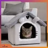 OMNA | Casetta per gatti - 35x38x40 cm - Grigio - Morbida e Anteprima dell’immagine prodotto 8