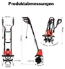Wiltec Elektro Bodenfräse 1050 W mit 380 U/min, Kultivator Produktbild-Vorschau 3