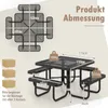 COSTWAY Sitzgarnitur für 8 Personen, Picknicktisch mit Produktbild-Vorschau 3