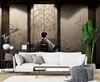 Vlies fototapete Japanische Geisha 350x245 cm Feeby Grau Produktbild-Vorschau 2