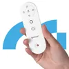 A hand holding a white remote control for an oil radiator. Produktbild-Vorschau