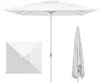 Sonnenschirm 3x3m quadratisch weiß Garten Balkon knickbar Produktbild-Vorschau 3