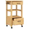 vidaXL Küchenwagen MONZA 48x40x88,5 cm Massivholz Kiefer Produktbild-Vorschau 4