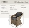 2 fauteuils en rotin avec structure en aluminium, coussins Voir les images du produit 6