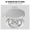A diagram showing a fire pit cover and its dimensions. Anteprima dell’immagine prodotto