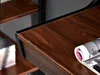 Minimalistický písací stôl RENO - čierny / orech Náhľad obrázku produktu 17