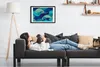 Bild 60x40 MDF-Rahmen, Wandkunst abstrakte Wellen Produktbild-Vorschau 2