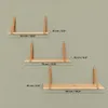leg&go Étagère flottante 70x15cm, en bois avec lanières en Voir les images du produit 4