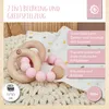 Bieco Beißring Baby mit Silikon Perlen Rosa, 7 cm | ab 0 Produktbild-Vorschau 2