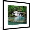 MuchoWow® Gerahmtes Poster Ein Wasserfall mit Bäumen im Produktbild-Vorschau 1