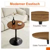 Ensemble table et chaises, table ronde de 60 cm en MDF avec Voir les images du produit 3
